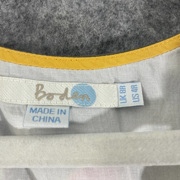 Boden Mini Dress 4 Floral Spring Shift Sleeveless Preppy - Picture 8 of 9